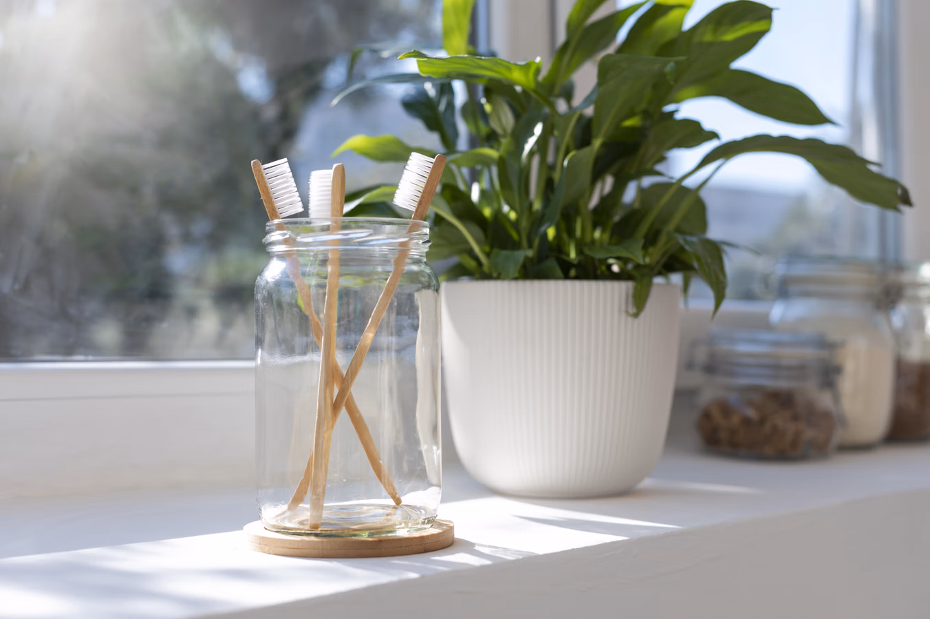 Repurpose old jars, bottles, or tins