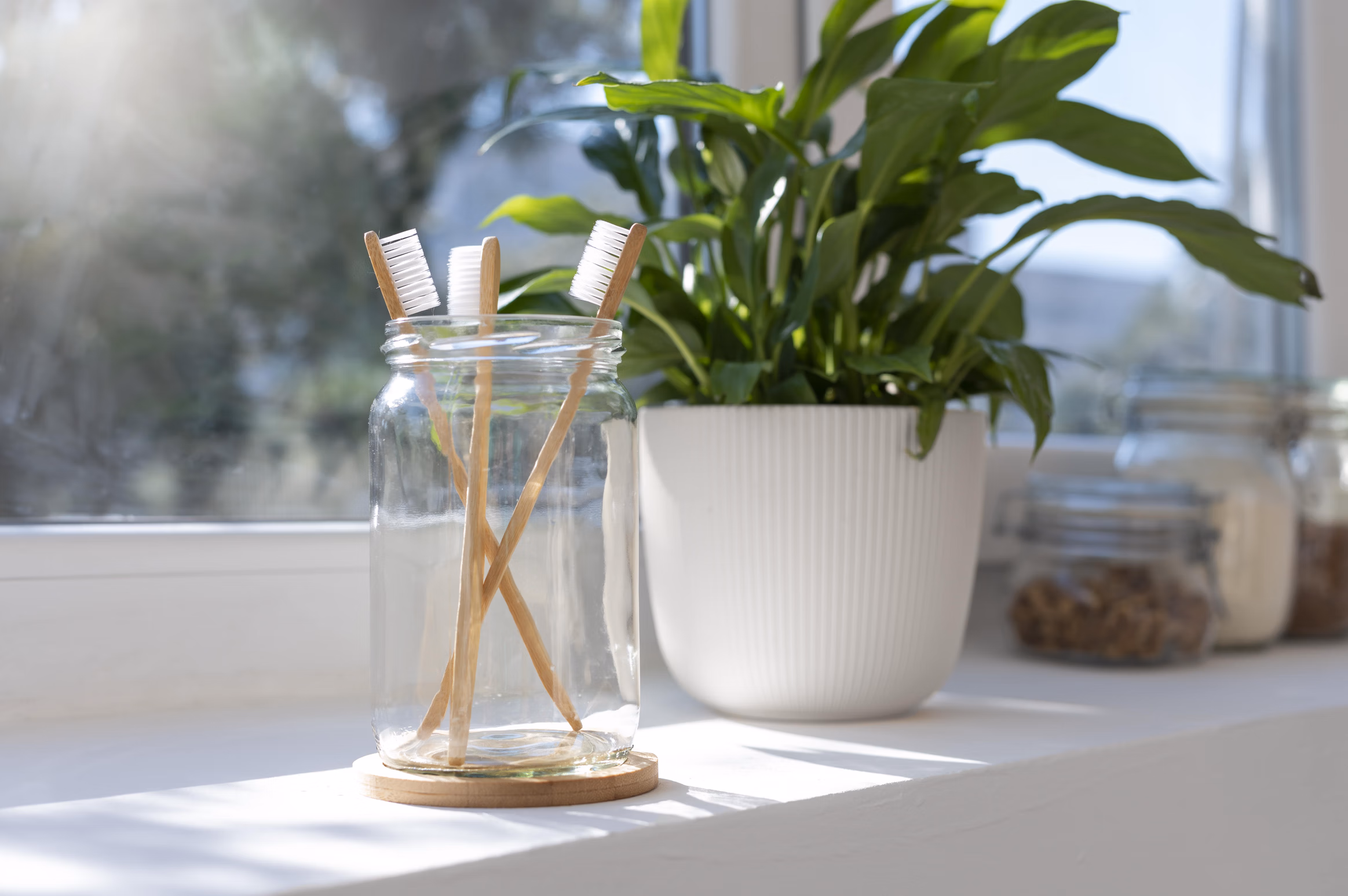Repurpose old jars, bottles, or tins