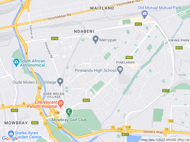Google map for 4 Bedroom House For Sale in Mangweni