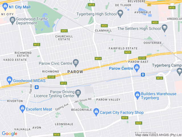 Google map for 250m² Office To Let in Pinelands