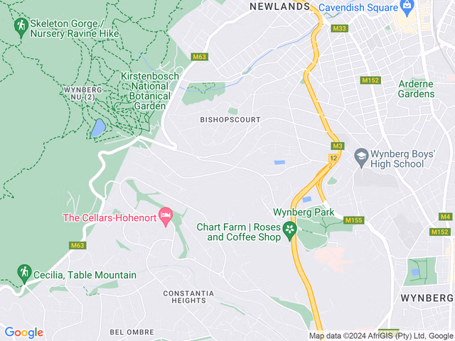 Google map for 3 Bedroom Self-Catering Apartment in Constantia