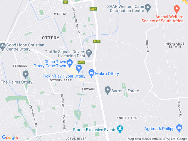 Google map for 2 Bedroom Apartment For Sale in Ottery