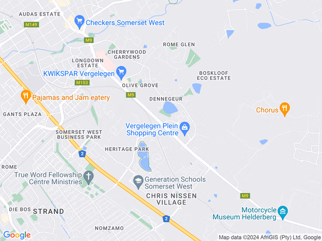 Google map for 4 Bedroom Bungalow For Sale in Pinelands