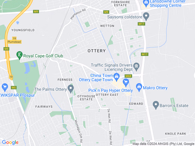 Google map for 2 Bedroom Apartment For Sale in Ottery