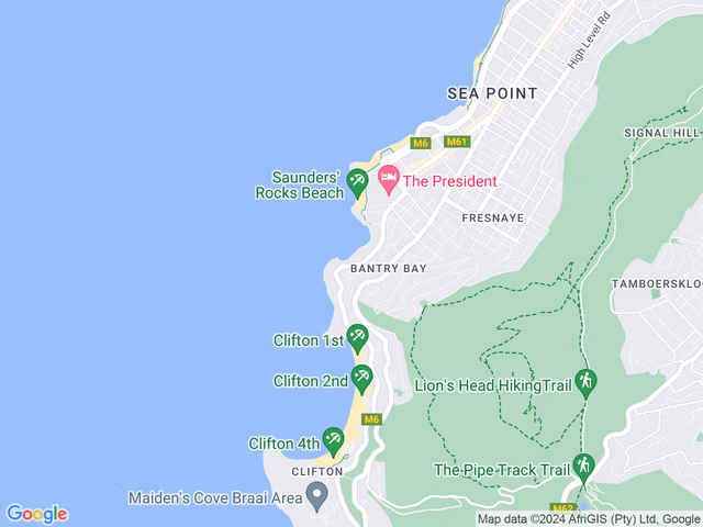 Google map for Apartment Block in Bantry Bay