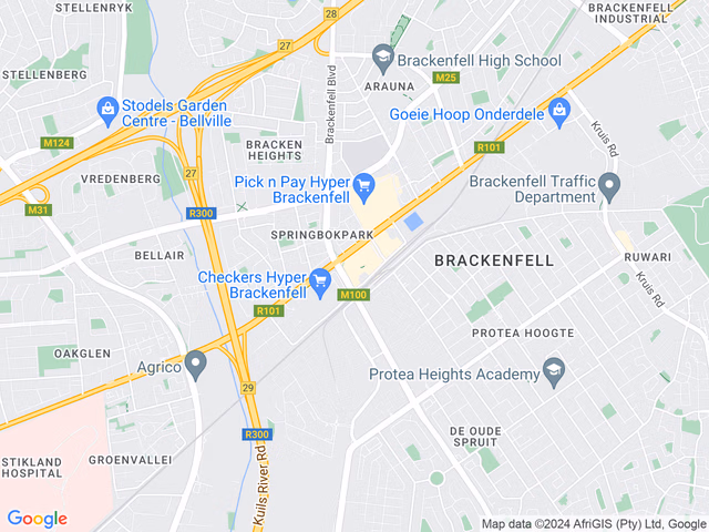 Google map for 1 Bedroom House For Sale in Cape Gate