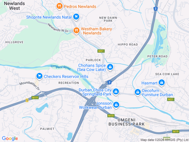 Google map for 1 Bedroom House For Sale in Newlands West