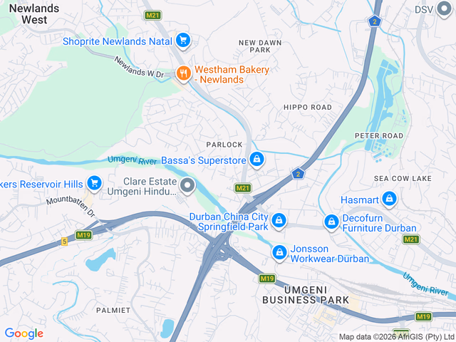 Google map for 2 Bedroom House For Sale in Abbotsford