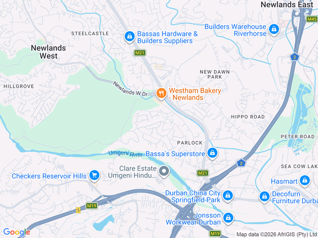 Google map for 2 Bedroom House For Sale in Parlock