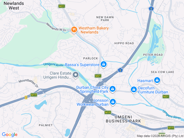 Google map for 2 Bedroom House For Sale in Parlock