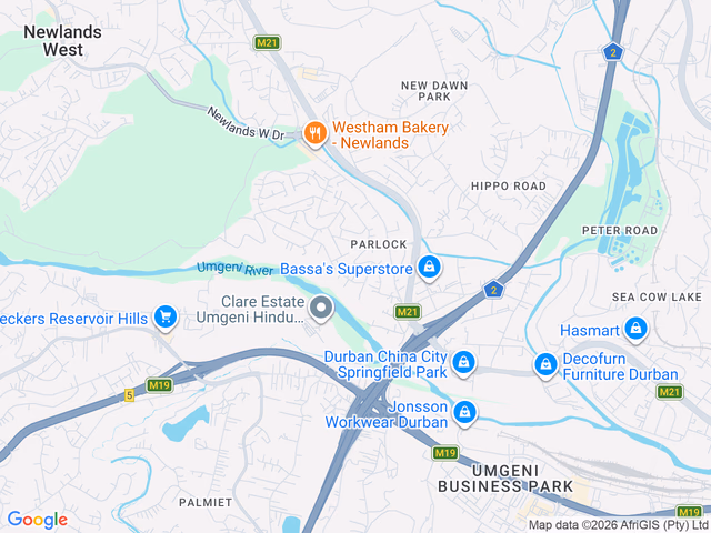 Google map for 2 Bedroom House For Sale in Parlock