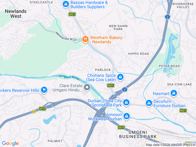Google map for 3 Bedroom House For Sale in Parlock