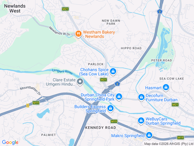 Google map for 2 Bedroom House For Sale in Parlock