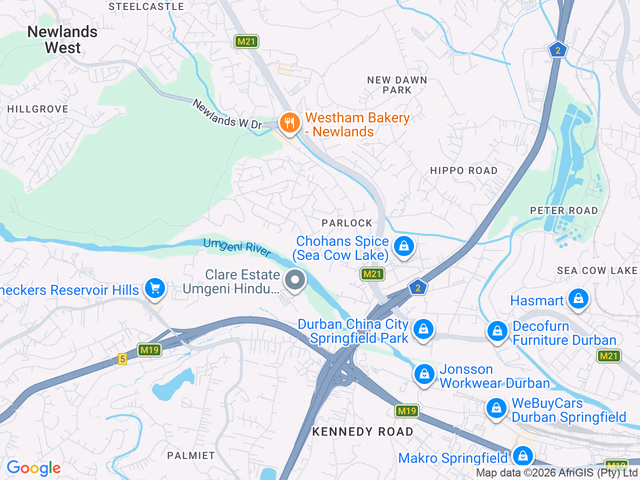 Google map for 3 Bedroom House For Sale in Parlock