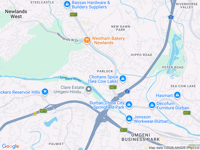 Google map for 2 Bedroom House For Sale in Parlock