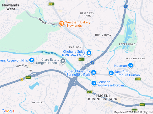 Google map for 2 Bedroom House For Sale in Parlock